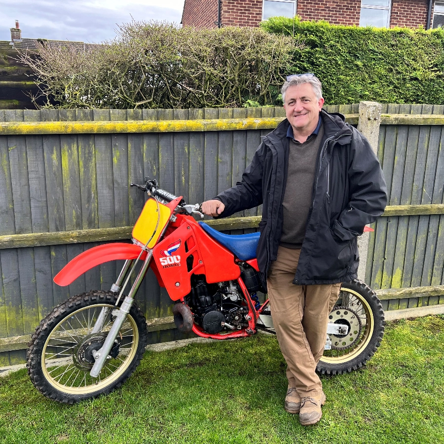 Thumb Image number 2 for Image of our 1987 Honda CR500 for sale., garage find,  Yamaha WR500,  Garage Finds,  MOT,  Suzuki RM500,  Barn Finds,  AccessoriesChoose Widowmakertrader as your trusted vintage & classic motorcycle sales partner in St Neots, .