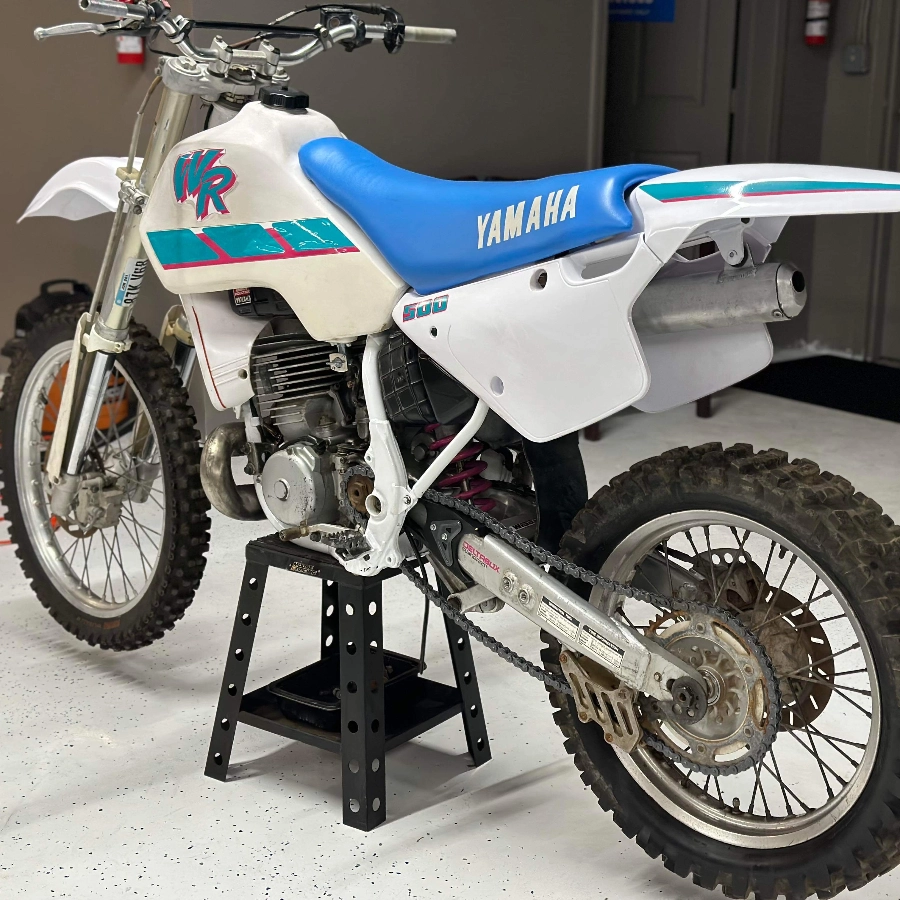 Widowmakertrader vintage & classic motorcycle sales item YAMAHA WR 500 1992 for sale image,  Widowmakertrader Motorcycle Sales,  Suzuki RM500,  Barn Finds, Giveaways, off road, Honda CR500 Engine, Vintage motorcross bikes. Serving the St Neots area.