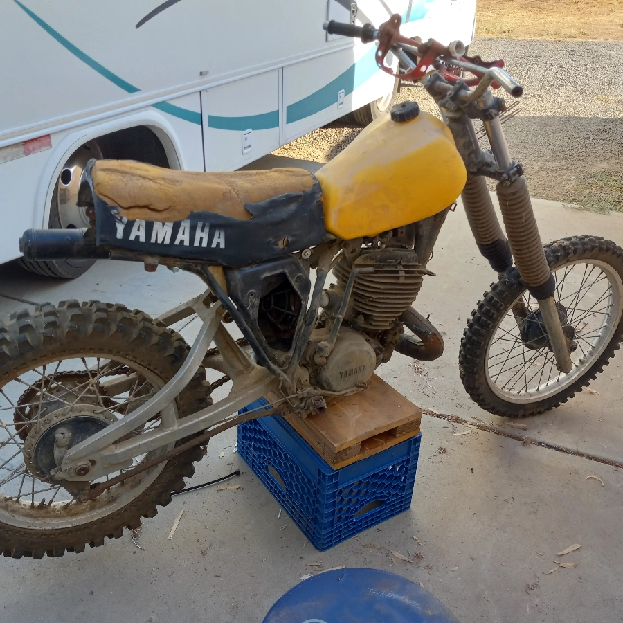 Thumb Image number 2 for Image of our Yamaha YZ465 1980 for sale., 2 stroke, big bore 2 strokes,  New and used motorcycles,  Vintage mx,  Yamaha WR500,  Motorcycle sales, Honda CR500 12001Discover why Widowmakertrader is the preferred choice for vintage & classic motorcycle sales in St Neots, .